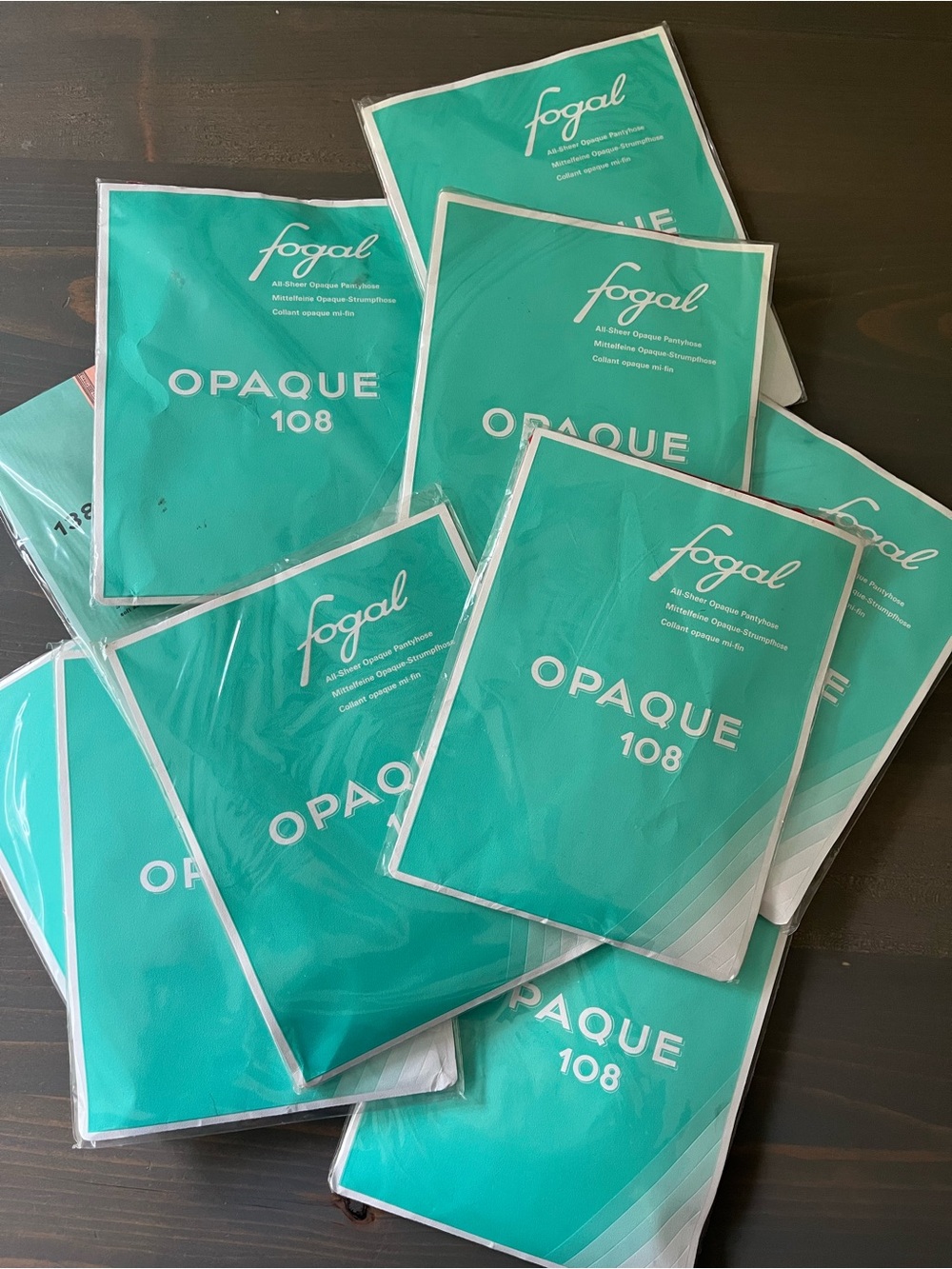 Lot of 10 Vintage Deadstock Fogal Pantyhose Stockings Nylons M Switzerland Made